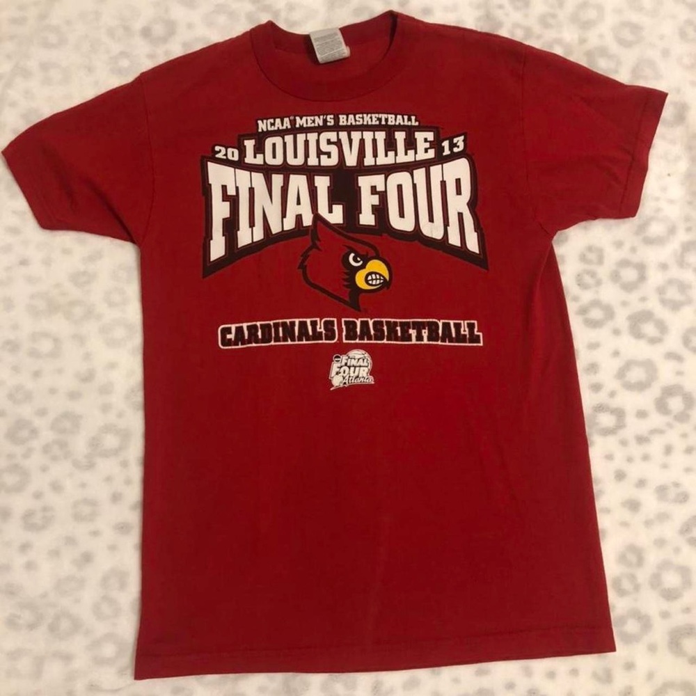 louisville cardinals final four t shirt- size small